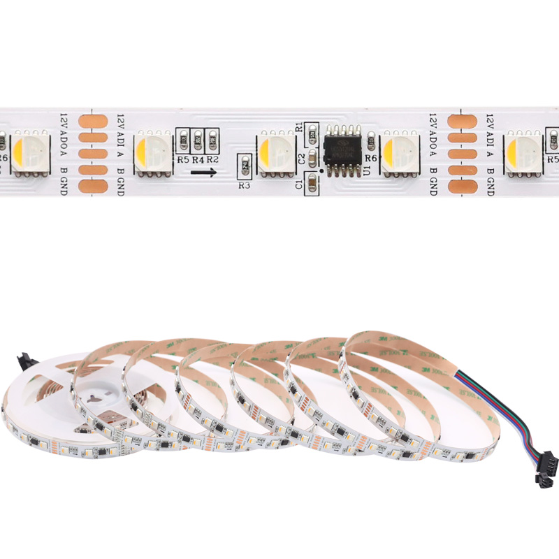 Dual Signal 12V RGBW DMX Controlled Rope Light 300 LEDs 16ft